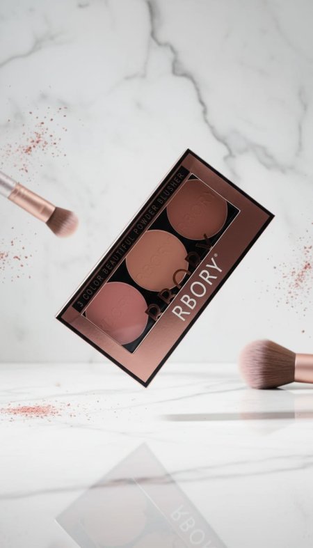 احمر خدود بودرة جميل بثلاث الوان